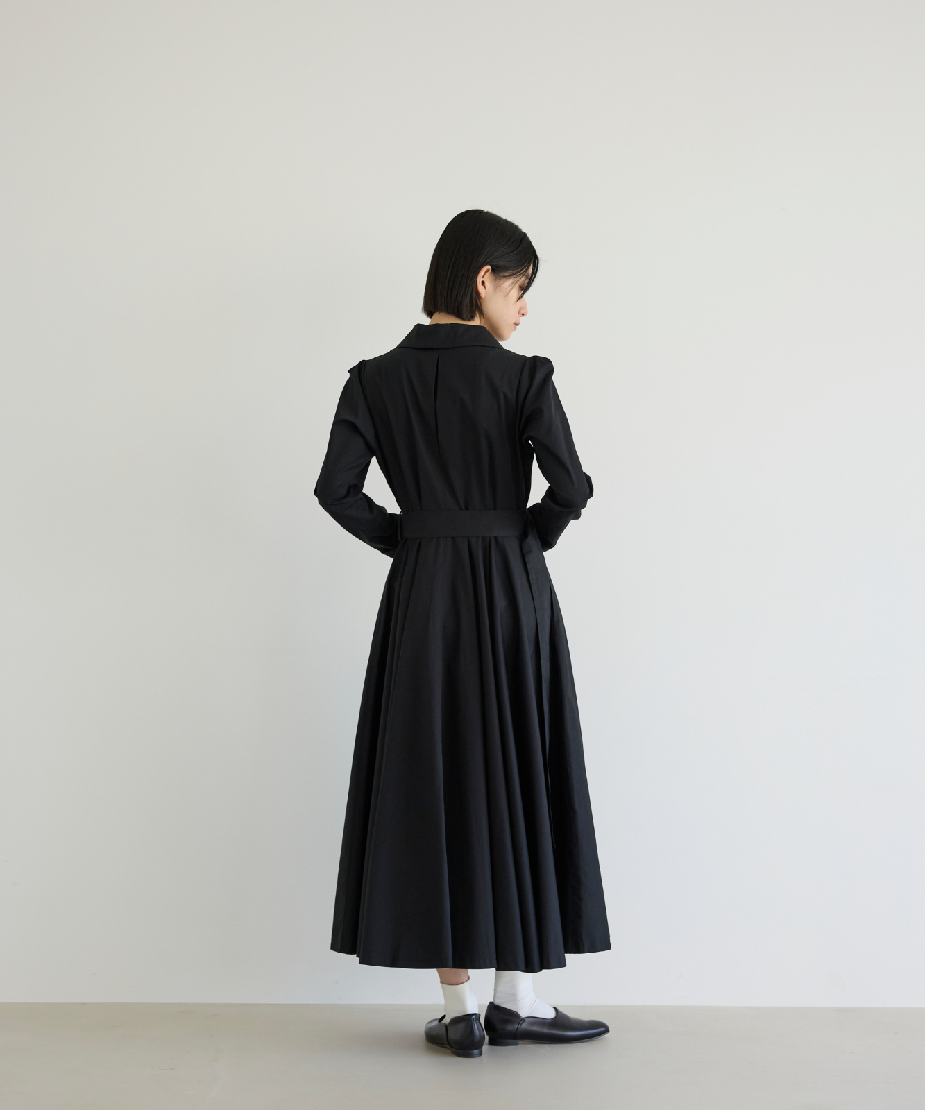 ≪通常販売≫【THE DRESS #18】big collar black button dress（ビッグカラーブラックボタンドレス）≪2026年02月06日12:00販売開始≫