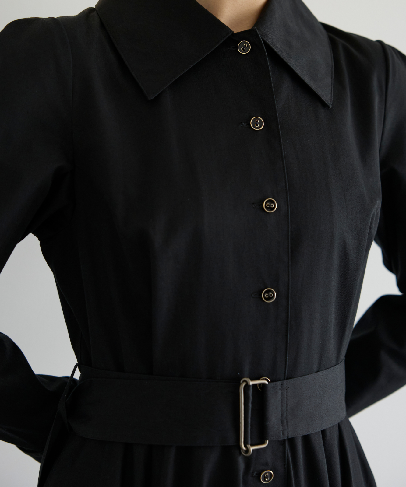 ≪通常販売≫【THE DRESS #18】big collar black button dress（ビッグカラーブラックボタンドレス）≪2026年02月06日12:00販売開始≫
