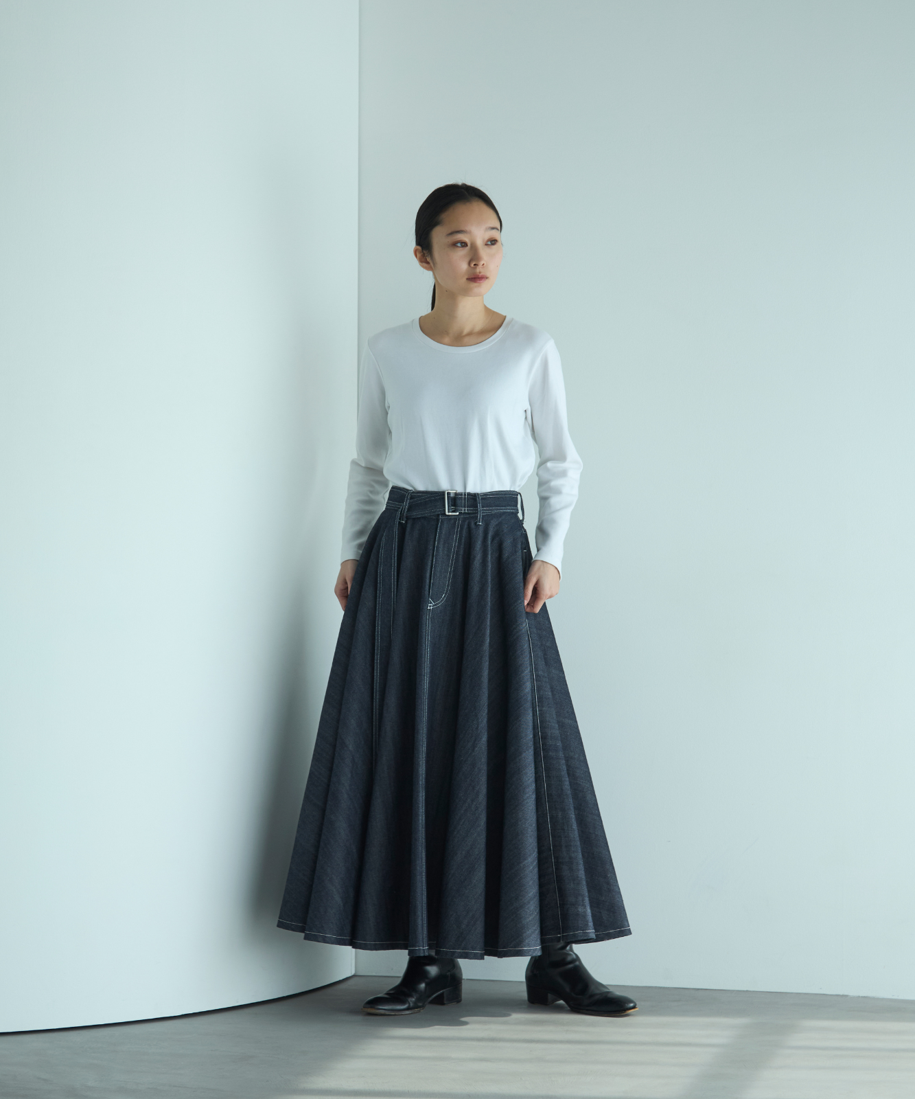 ≪通常販売≫super flare denim skirt（スーパーフレアデニムスカート） ≪2025年3月11日15:00販売開始≫