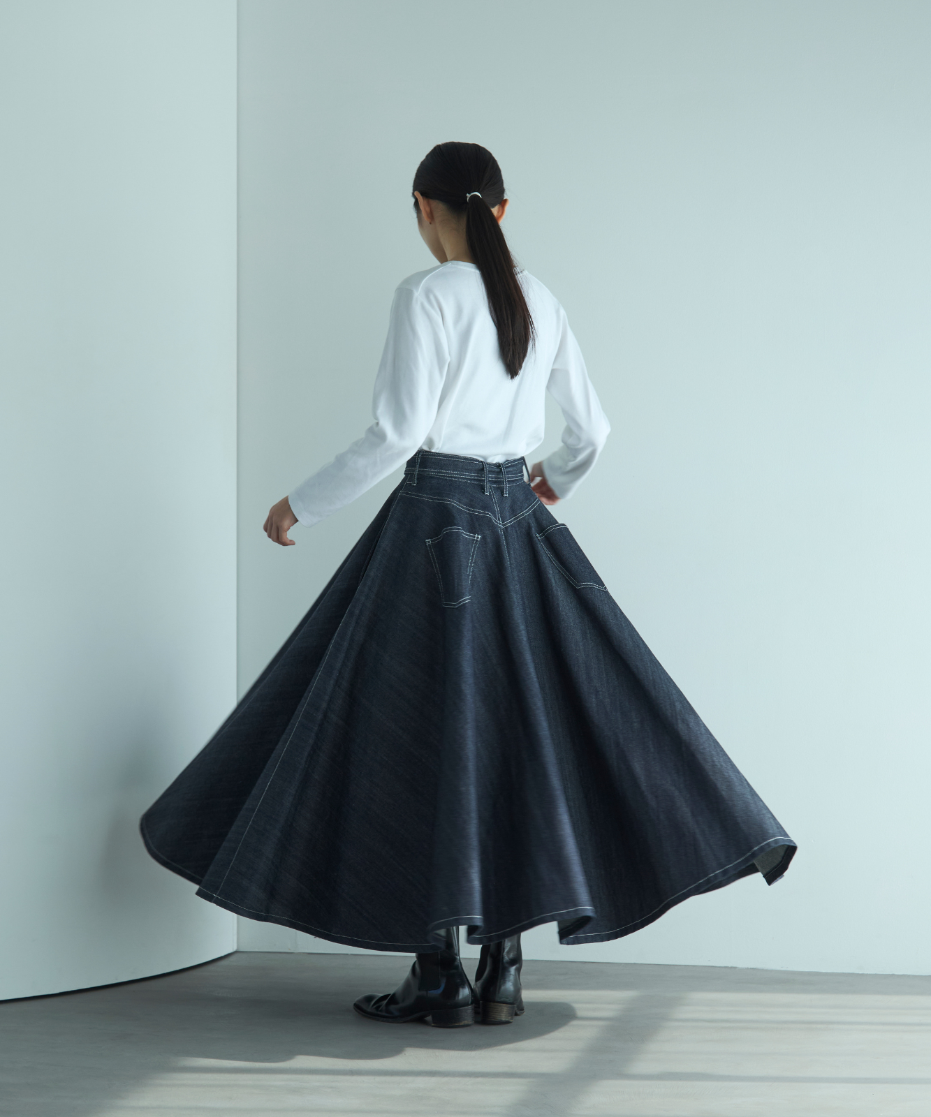 ≪通常販売≫super flare denim skirt（スーパーフレアデニムスカート） ≪2025年3月11日15:00販売開始≫