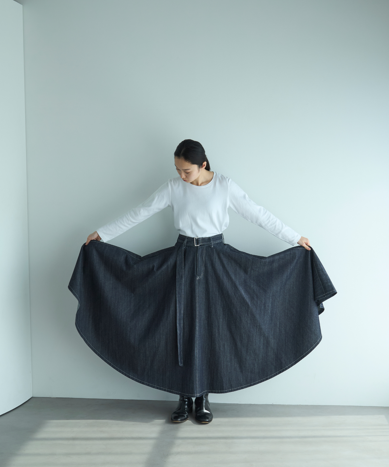 ≪通常販売≫super flare denim skirt（スーパーフレアデニムスカート） ≪2025年3月11日15:00販売開始≫