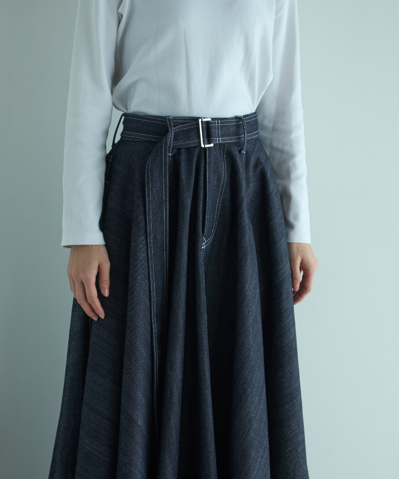 ≪通常販売≫super flare denim skirt（スーパーフレアデニムスカート） ≪2025年3月11日15:00販売開始≫