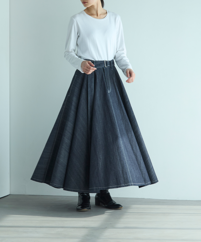 ≪通常販売≫super flare denim skirt（スーパーフレアデニムスカート） ≪2025年3月11日15:00販売開始≫