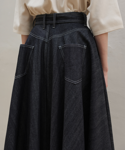 ≪通常販売≫super flare denim skirt（スーパーフレアデニムスカート）