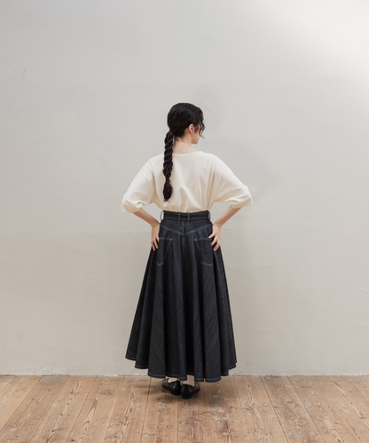≪通常販売≫super flare denim skirt（スーパーフレアデニムスカート）