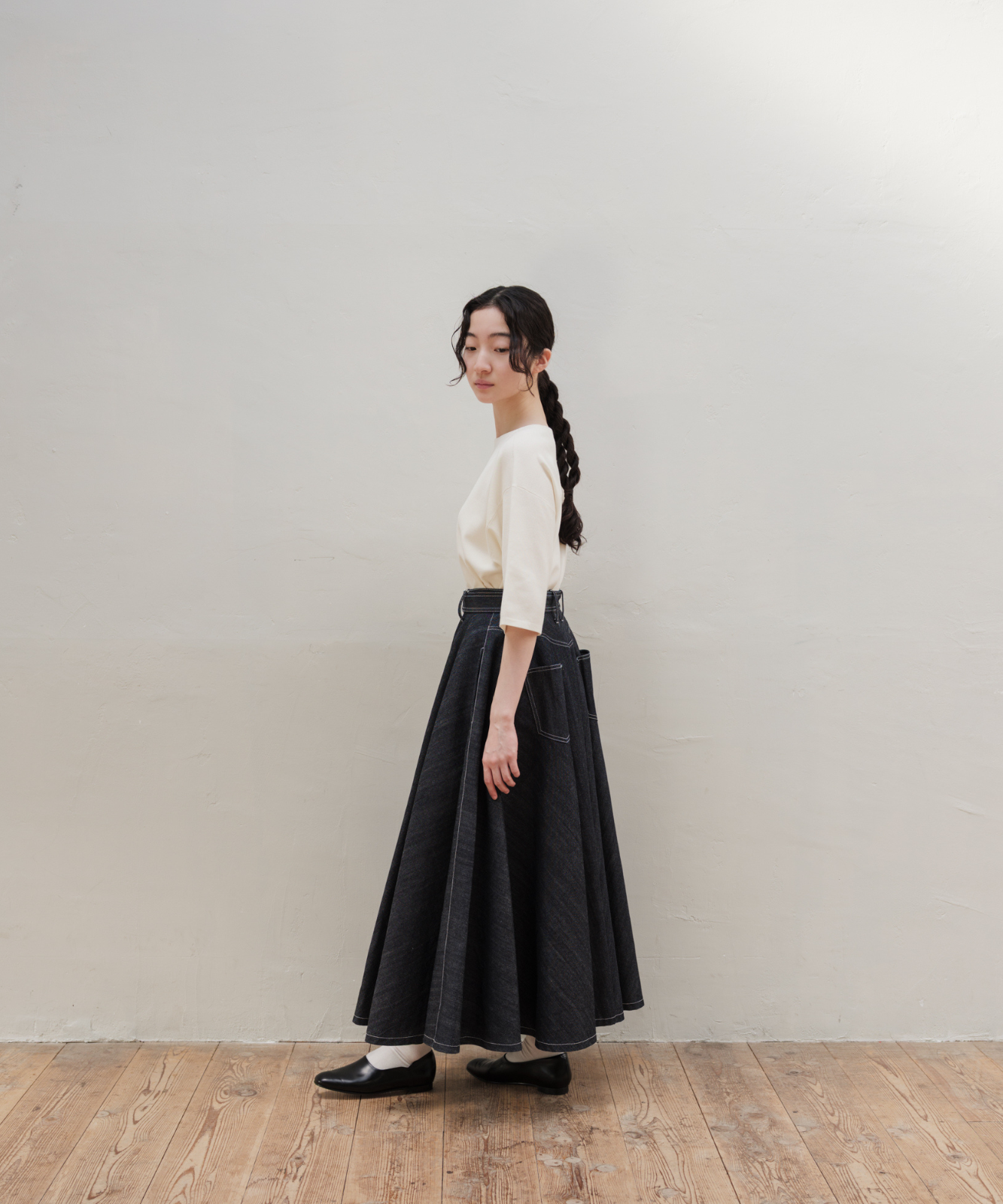 ≪通常販売≫super flare denim skirt（スーパーフレアデニムスカート