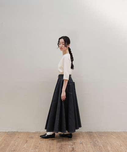 ≪通常販売≫super flare denim skirt（スーパーフレアデニムスカート）