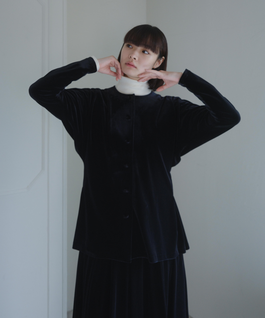 ≪通常販売≫【THE DRESS #25】velour button blouse（ベロアボタンブラウス）≪2025年9月29日15:00販売開始≫