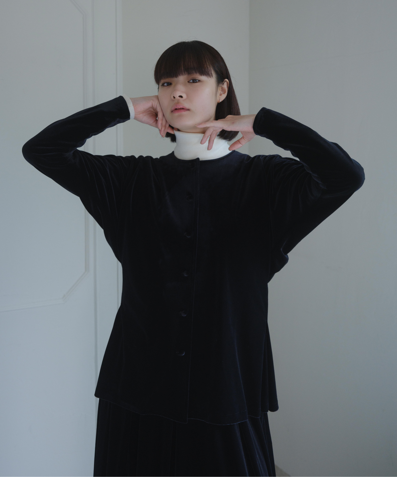 ≪通常販売≫【THE DRESS #25】velour button blouse（ベロアボタンブラウス）≪2025年9月29日15:00販売開始≫