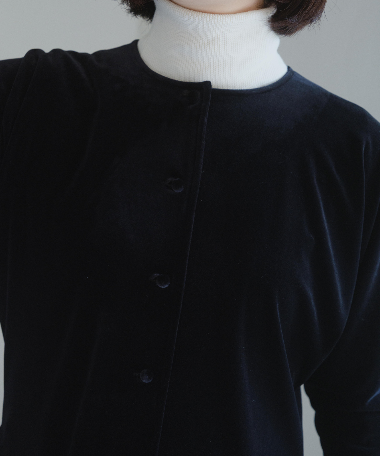 ≪通常販売≫【THE DRESS #25】velour button blouse(ベロアボタン ≪通常販売≫【THE DRESS #25】velour button blouse(ベロアボタン
