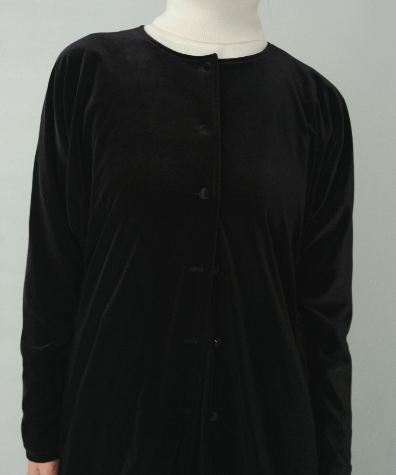 ≪在庫販売≫【THE DRESS #25】velour button blouse（ベロアボタン