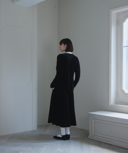 ≪通常販売≫【THE DRESS #25】velour flare skirt（ベロアフレアスカート）≪2025年9月29日15:00販売開始≫