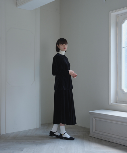 ≪通常販売≫【THE DRESS #25】velour flare skirt（ベロアフレアスカート）≪2025年9月29日15:00販売開始≫