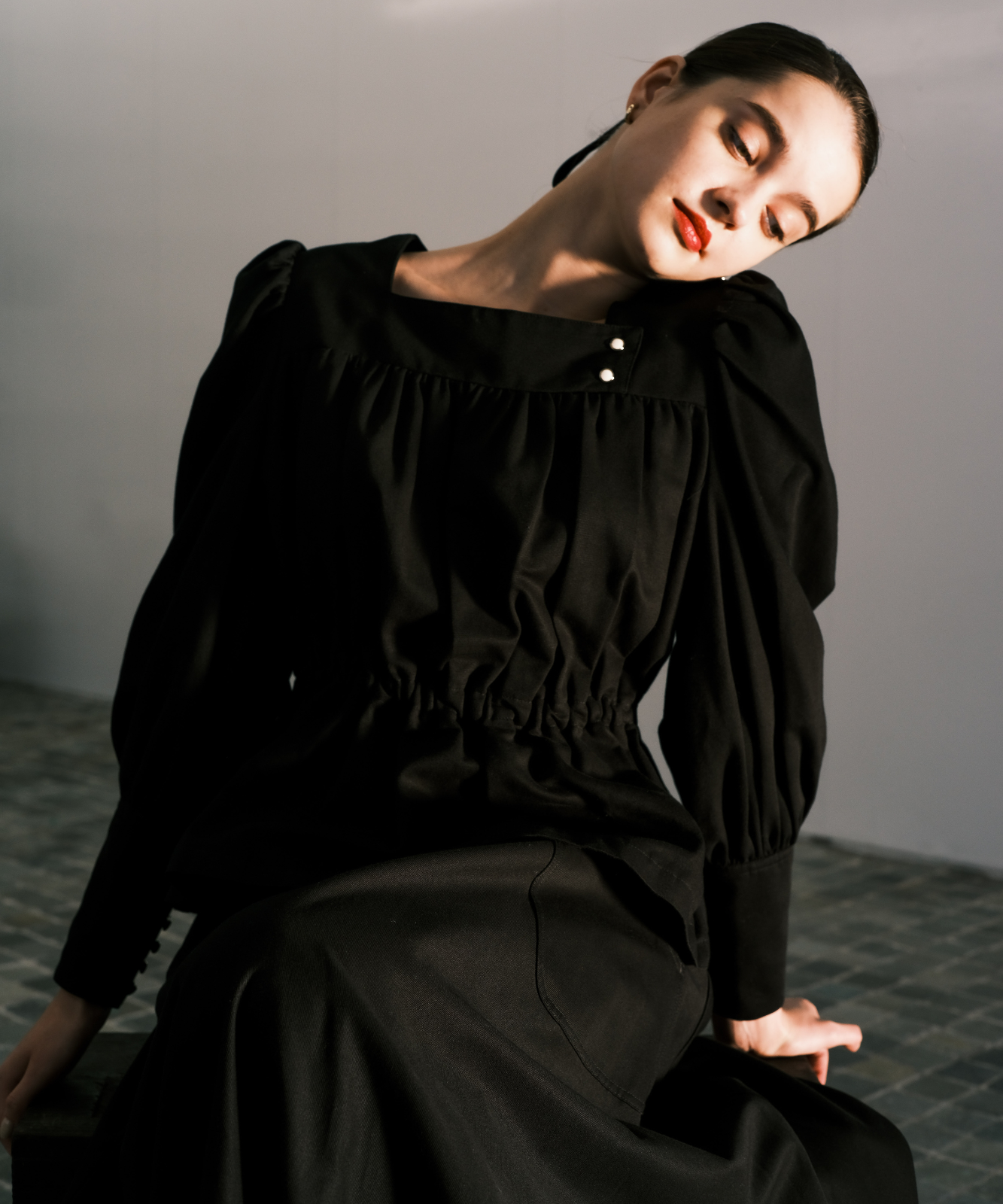 ≪通常販売≫【THE DRESS #27】squareneck puff sleeve blouse ≪通常販売≫【THE DRESS #27】squareneck puff sleeve blouse