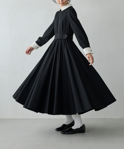 ≪通常販売≫【THE DRESS #32】double cuffs bicolor one piece（ダブルカフスバイカラーワンピース）≪2026年10月2日12:00販売開始≫