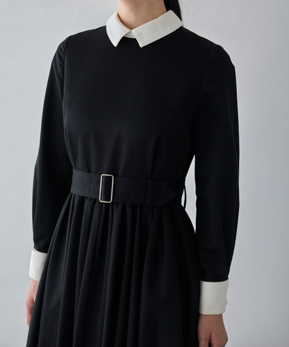 ≪通常販売≫【THE DRESS #32】double cuffs bicolor one piece（ダブルカフスバイカラーワンピース）≪2026年10月2日12:00販売開始≫