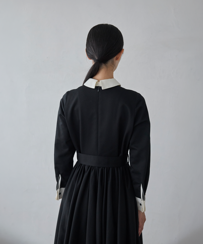 ≪通常販売≫【THE DRESS #32】double cuffs bicolor one piece（ダブルカフスバイカラーワンピース）≪2026年10月2日12:00販売開始≫