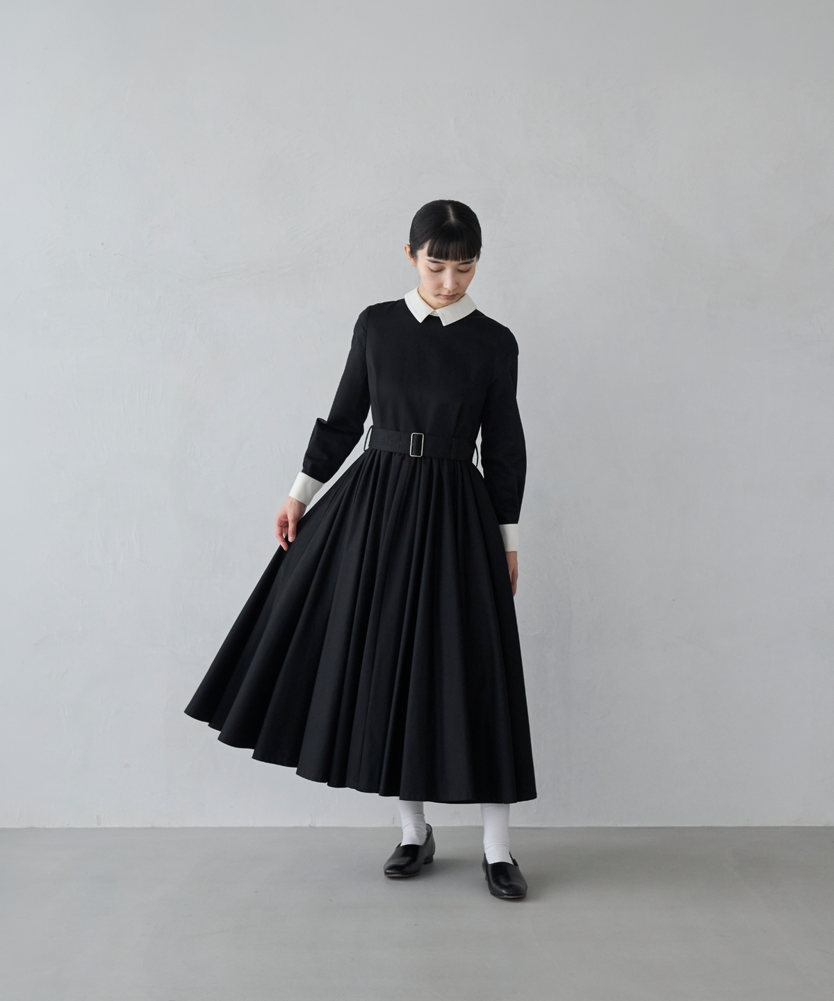 ≪通常販売≫【THE DRESS #32】double cuffs bicolor one piece（ダブルカフスバイカラーワンピース）≪2026年10月2日12:00販売開始≫