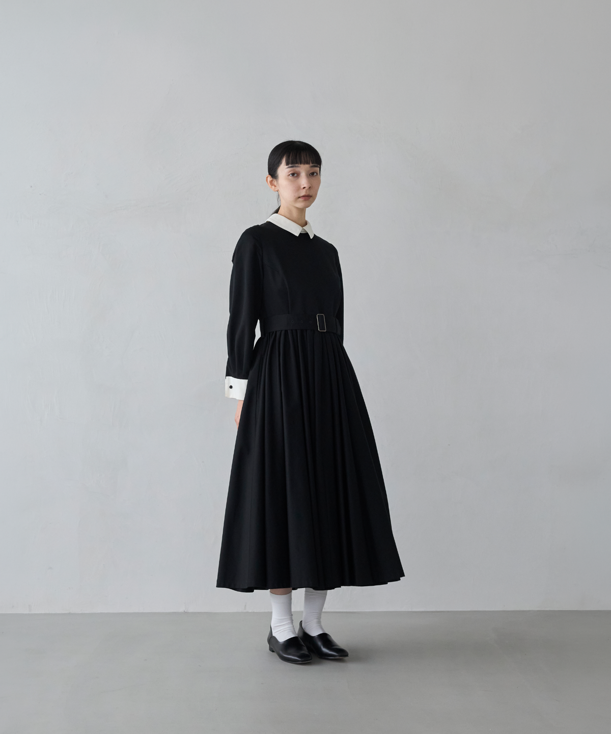 ≪通常販売≫【THE DRESS #32】double cuffs bicolor one piece（ダブルカフスバイカラーワンピース）≪2026年10月2日12:00販売開始≫