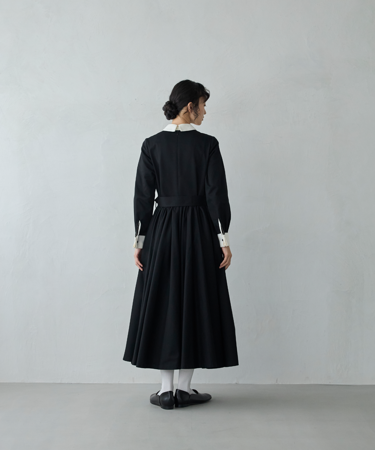 ≪通常販売≫【THE DRESS #32】double cuffs bicolor one piece（ダブルカフスバイカラーワンピース）≪2026年10月2日12:00販売開始≫