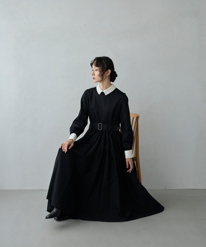 ≪通常販売≫【THE DRESS #32】double cuffs bicolor one piece（ダブルカフスバイカラーワンピース）≪2026年10月2日12:00販売開始≫