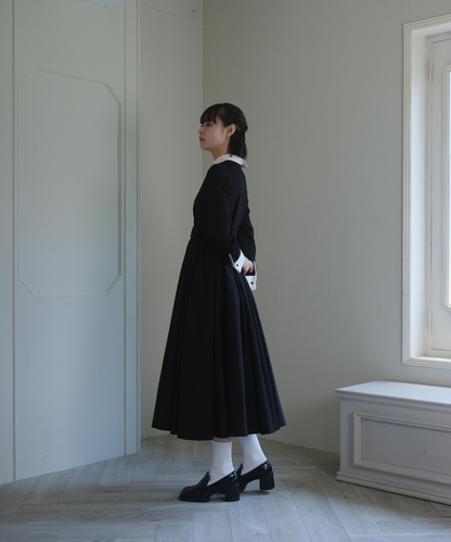 ≪通常販売≫【THE DRESS #32】double cuffs bicolor one piece（ダブルカフスバイカラーワンピース）≪2025年10月7日12:00販売開始≫