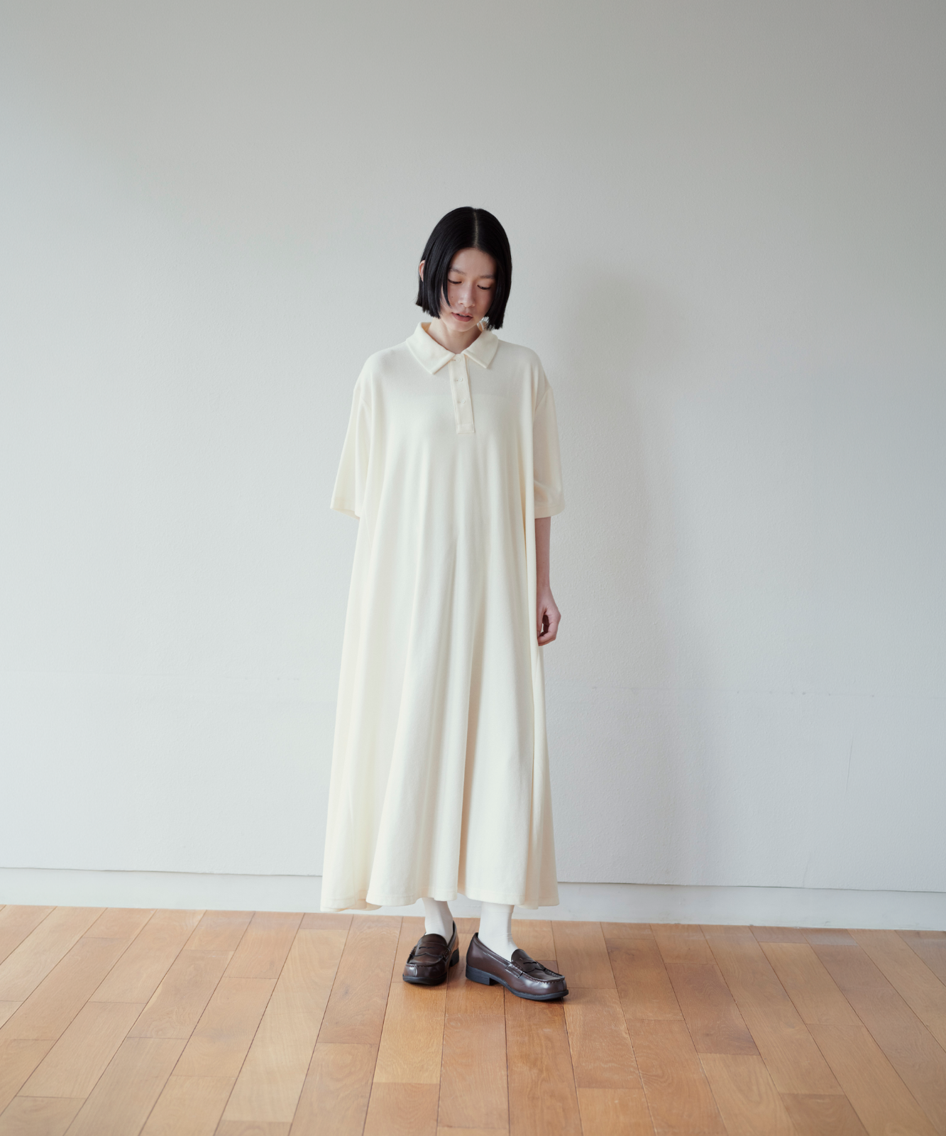 ≪通常販売≫polo collar pile one piece（ポロカラーパイルワンピース）≪2026年6月5日12:00販売開始≫
