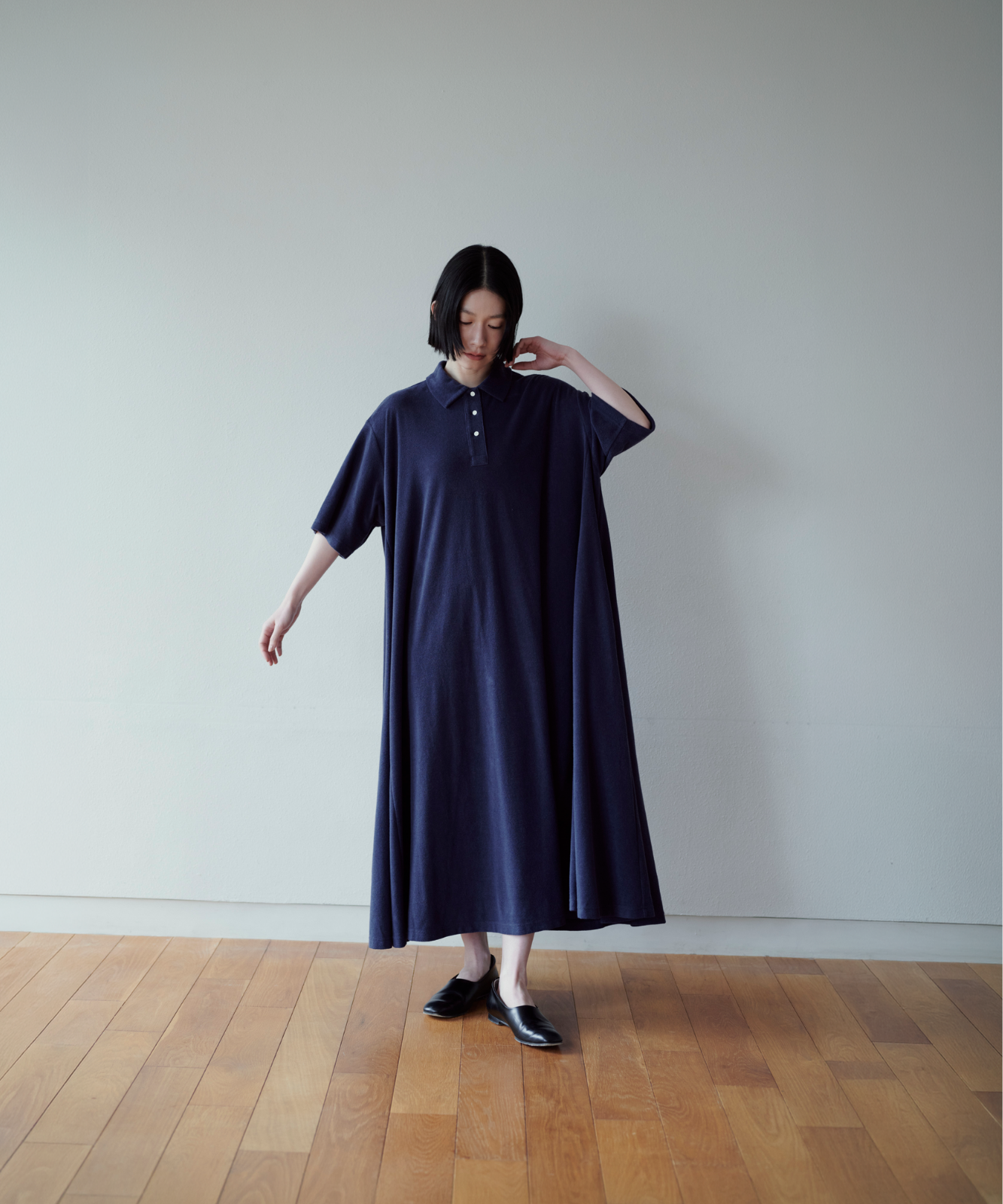 ≪通常販売≫polo collar pile one piece（ポロカラーパイルワンピース）≪2026年6月5日12:00販売開始≫