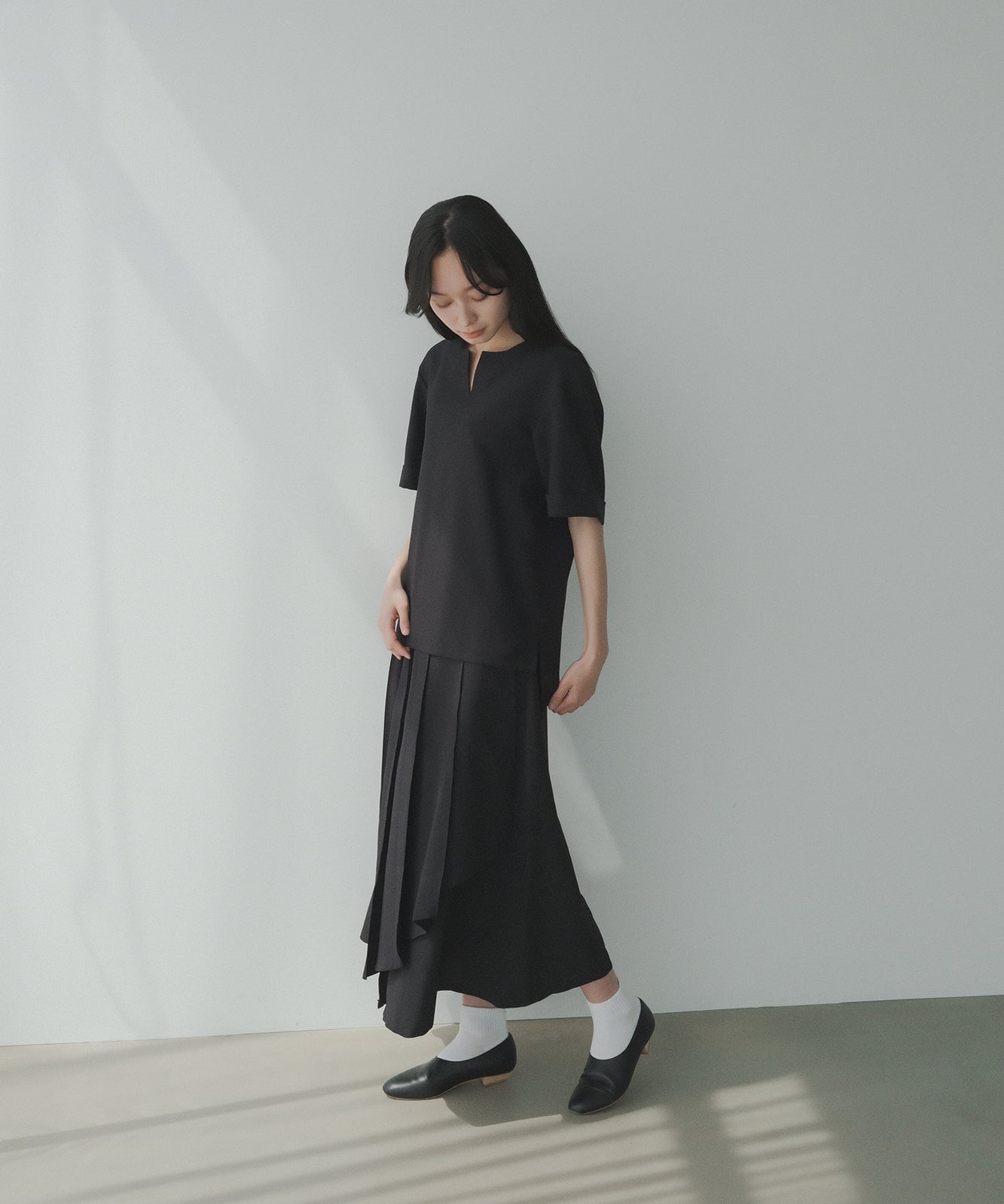 ≪在庫販売≫【THE DRESS #08】tender tuck skirt（テンダータックス 