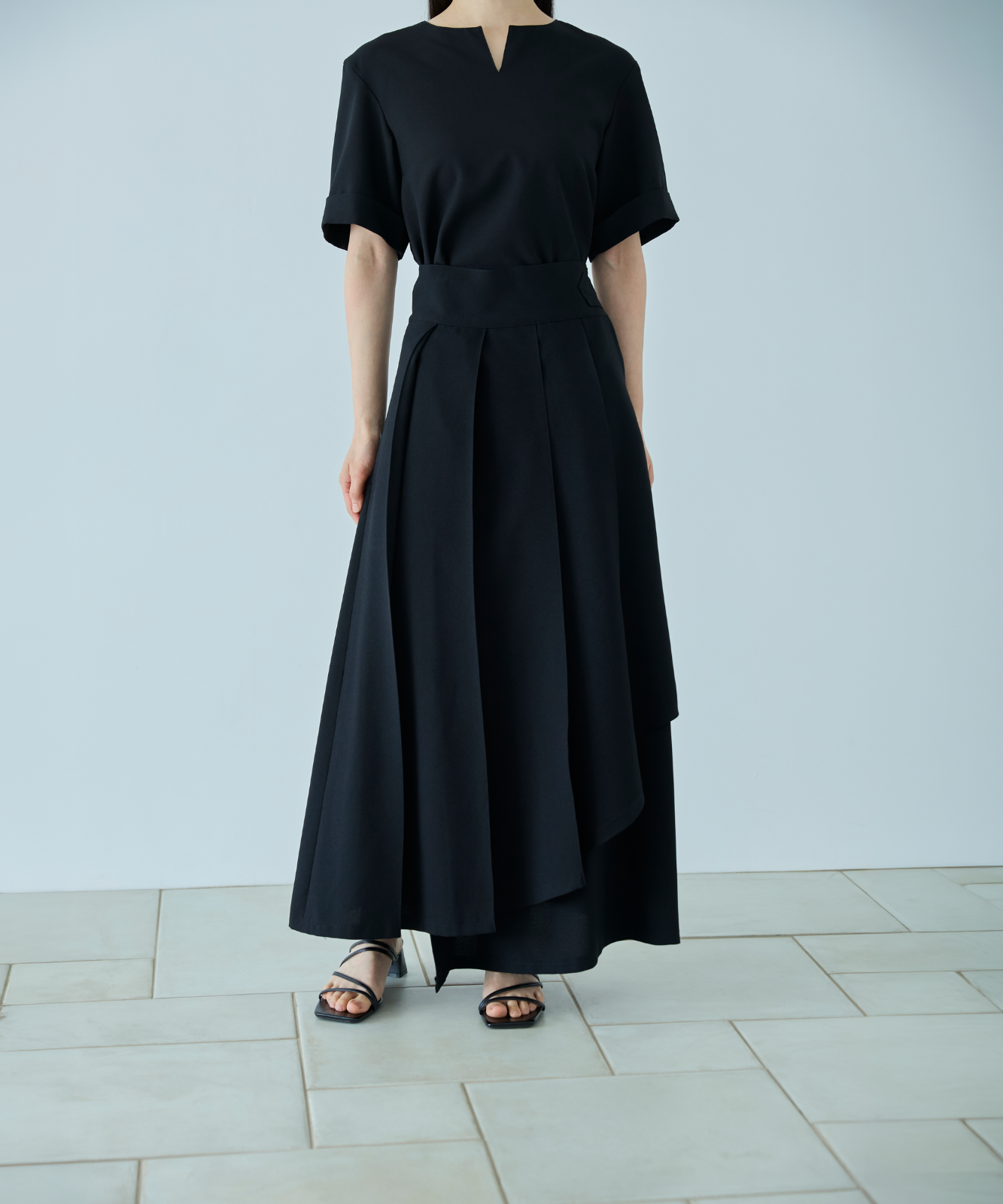 ≪通常販売≫【THE DRESS #08】tender tuck skirt（テンダータックス