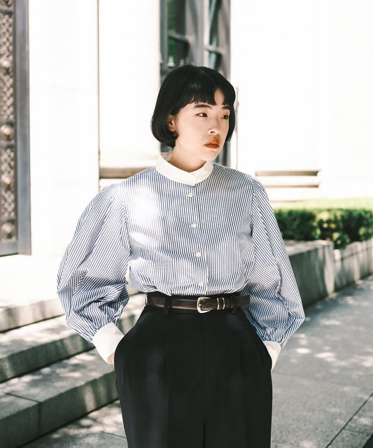 ≪在庫販売≫stand collar cleric shirts（スタンドカラークレリックシャツ）