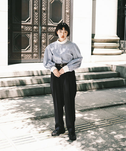 ≪在庫販売≫stand collar cleric shirts（スタンドカラークレリックシャツ）