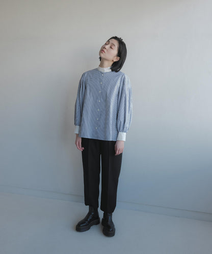 ≪在庫販売≫stand collar cleric shirts（スタンドカラークレリックシャツ）