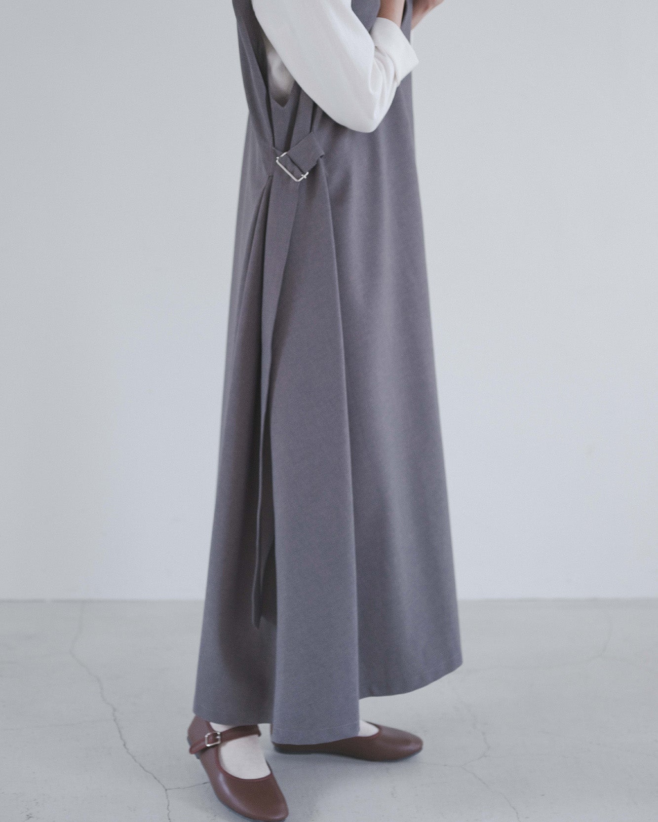 ≪予約販売≫v neck jumper skirt（Vネックジャンパースカート）≪2024 