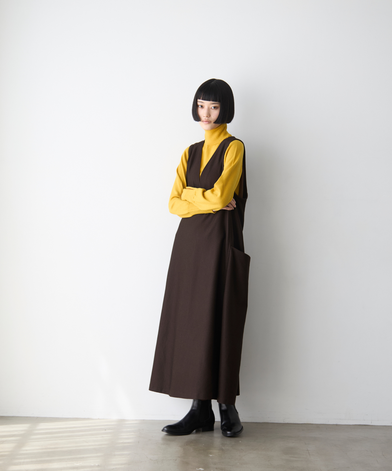 foufouイージージャンパースカート foufou jumper skirt ロング