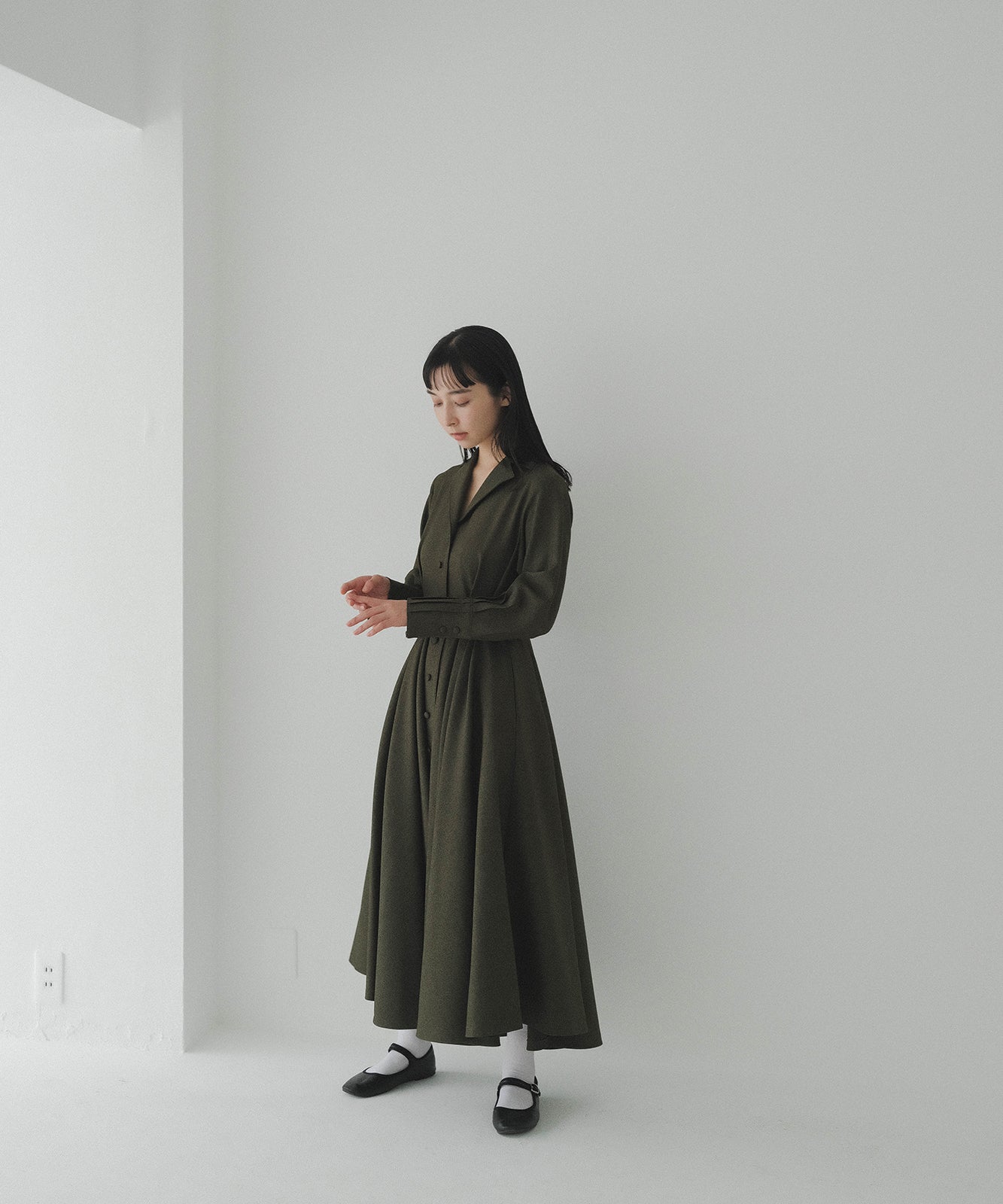 ≪通常販売≫primitive open collar classic one piece（プリミティブオープンカラークラシックワンピース）
