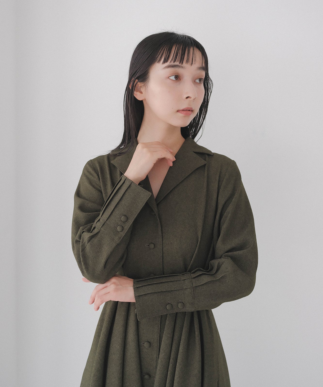 ≪通常販売≫primitive open collar classic one piece（プリミティブオープンカラークラシックワンピース）