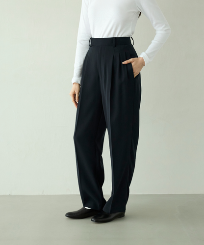 ≪通常販売≫toro tuck slacks（トロタックスラックス）- ネイビー -