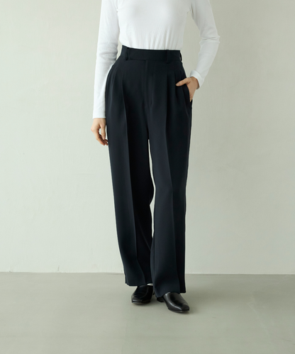 ≪通常販売≫toro tuck slacks（トロタックスラックス）- ネイビー -