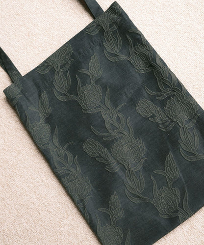 ≪在庫販売≫original jacquard tote bag "quiet leaves"（オリジナルジャカードトートバッグ "quiet leaves"）