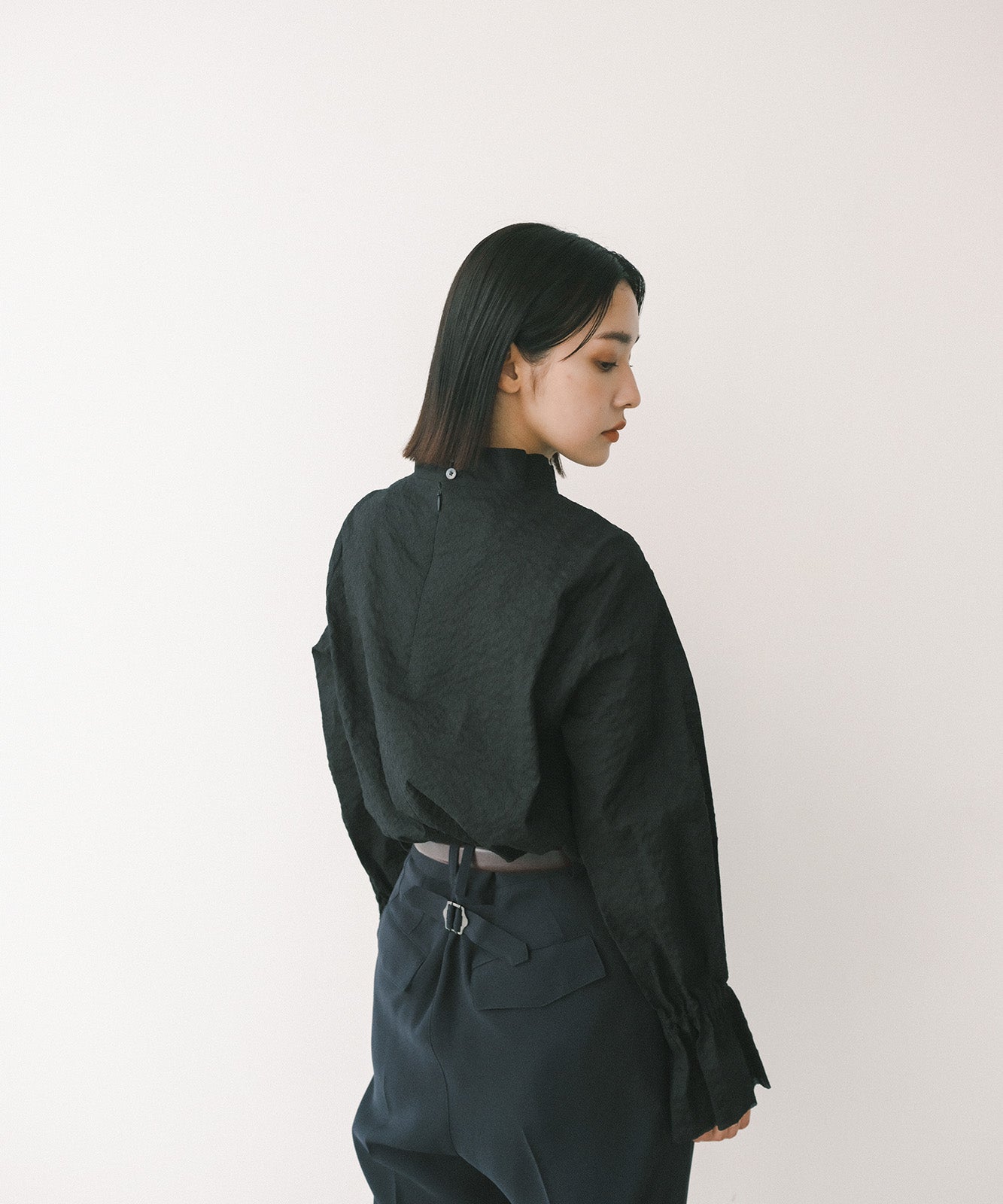 ≪在庫販売≫organdy ripple long blouse（オーガンジーリップルロングブラウス）≪2023年8月1日19:00販売開始≫