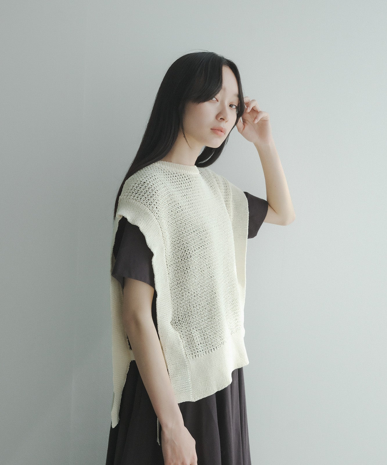 ≪在庫販売≫washi knit best（和紙ニットベスト） – THE MUSEUM foufou