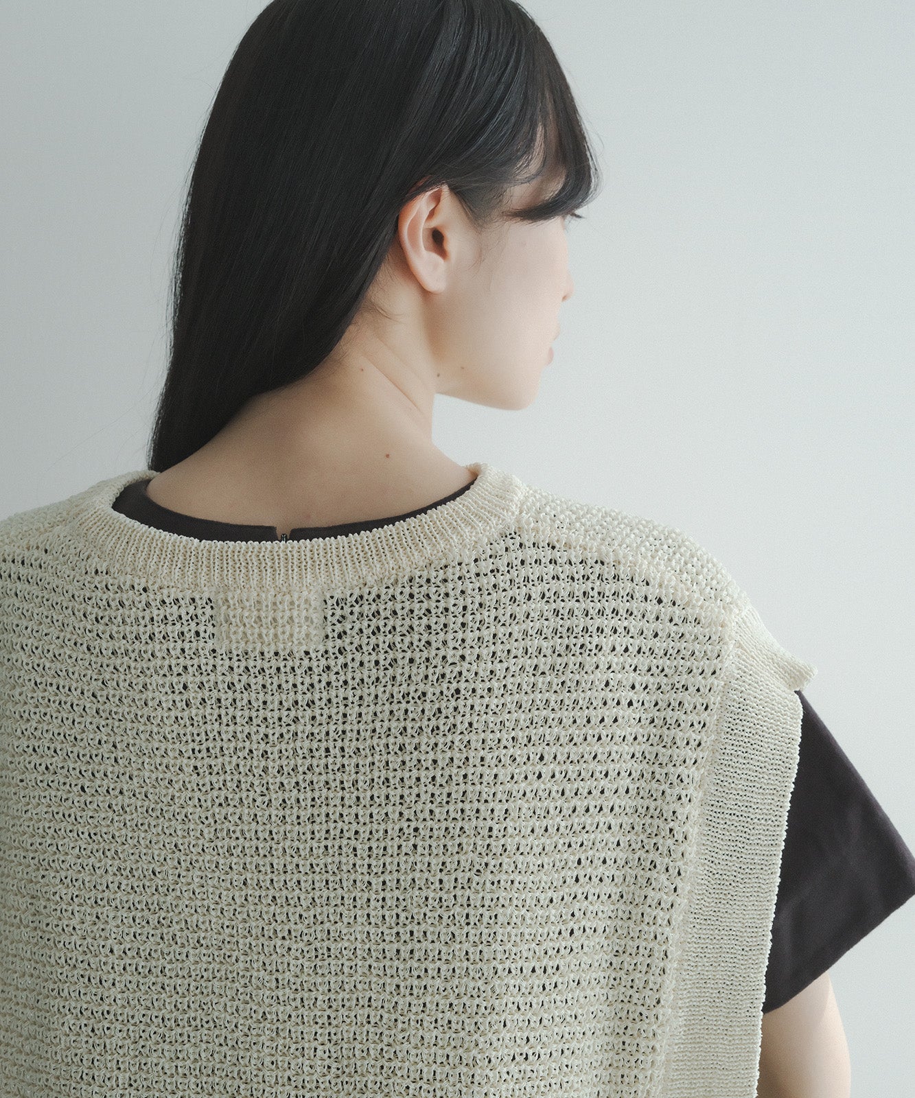 ≪在庫販売≫washi knit best（和紙ニットベスト）