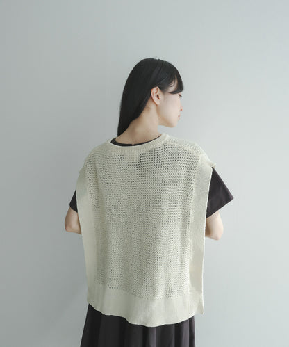 ≪在庫販売≫washi knit best（和紙ニットベスト）