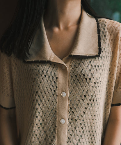 ≪在庫販売≫picot lace cardigan（ピコレースカーディガン）ブラウン≪2023年8月1日19:00販売開始≫
