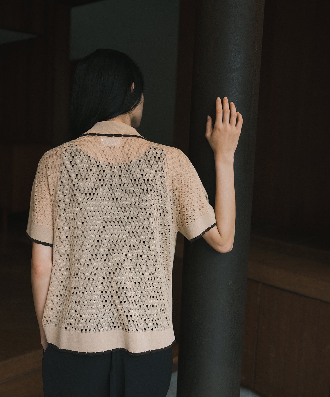 ≪在庫販売≫picot lace cardigan（ピコレースカーディガン）ブラウン≪2023年8月1日19:00販売開始≫