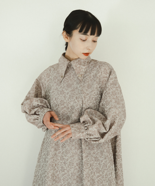 ≪在庫販売≫jacquard button down one piece（ジャカードボタンダウンワンピース）≪2024年4月17日15:00販売開始≫