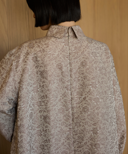 ≪通常販売≫jacquard button down one piece（ジャカードボタンダウンワンピース）