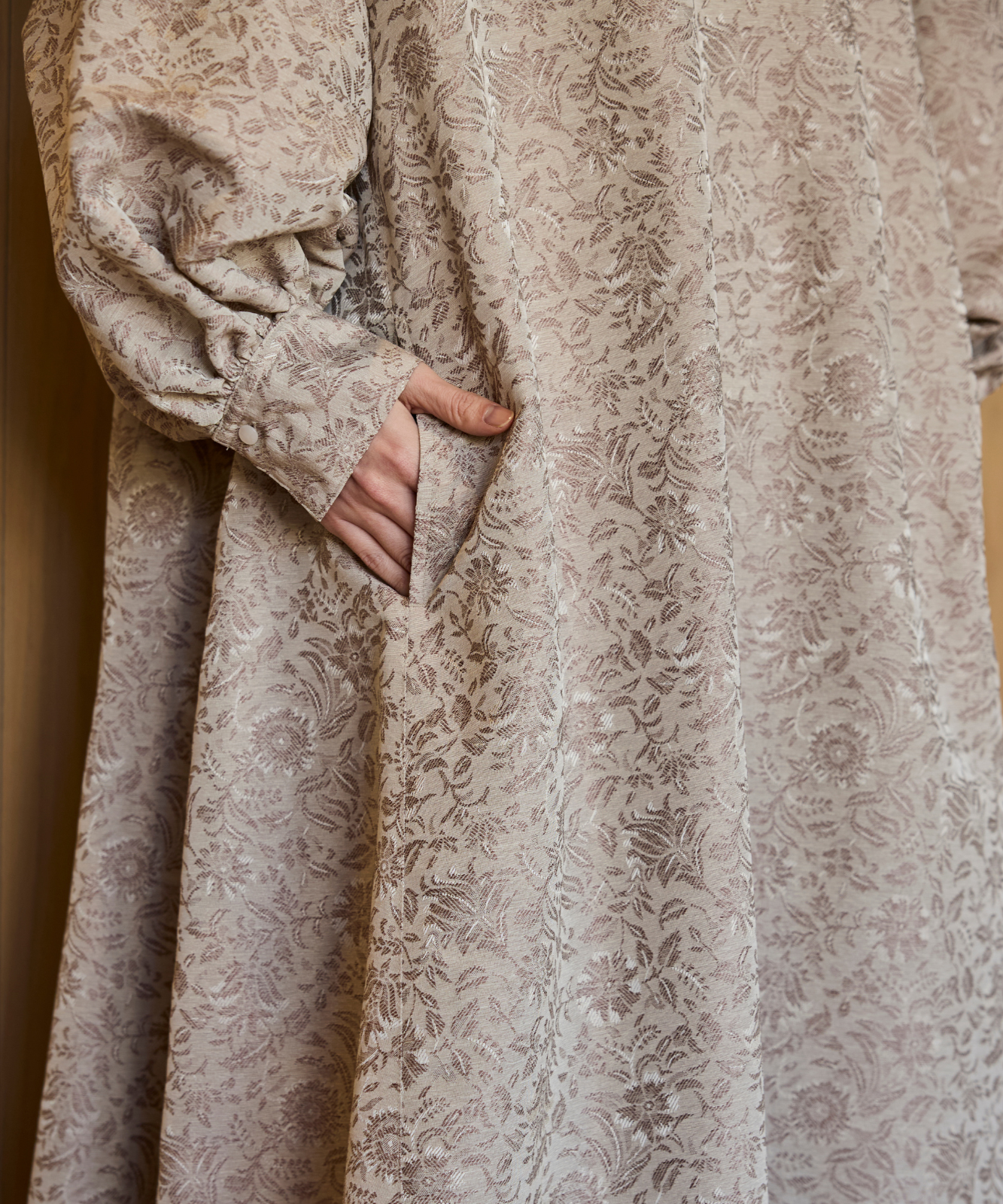 ≪通常販売≫jacquard button down one piece（ジャカードボタンダウン