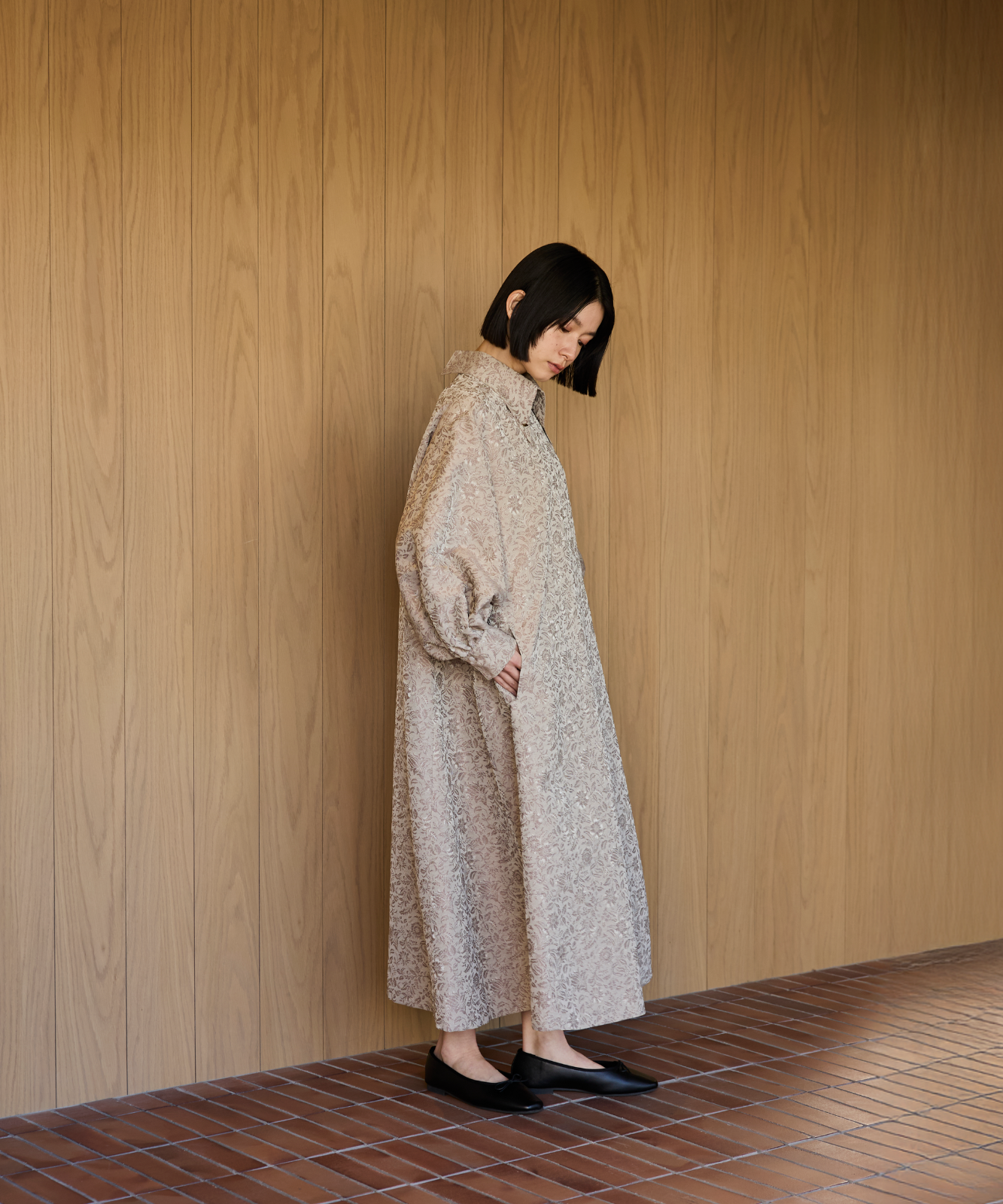 ≪通常販売≫jacquard button down one piece(ジャカードボタンダウン ≪通常販売≫jacquard button down one piece(ジャカードボタンダウン